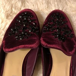 Michael Kors Embellished Velvet Slide Mules 9.5